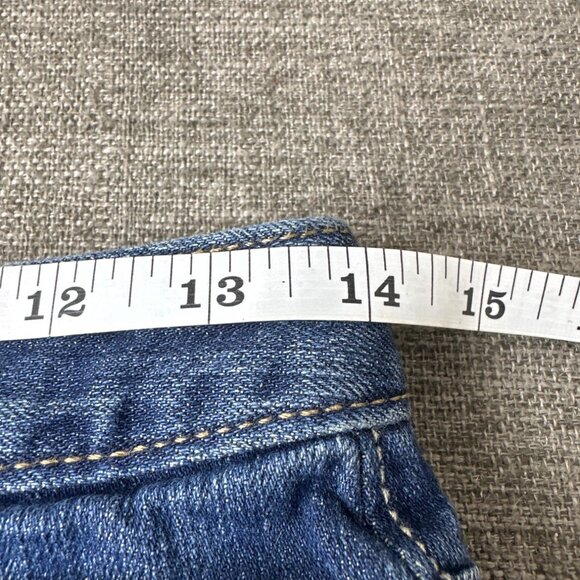 Old Navy Girls Skinny Denim Blue Jeans Size 14 Regular Dark Wash Adj Waist - Picture 6 of 7